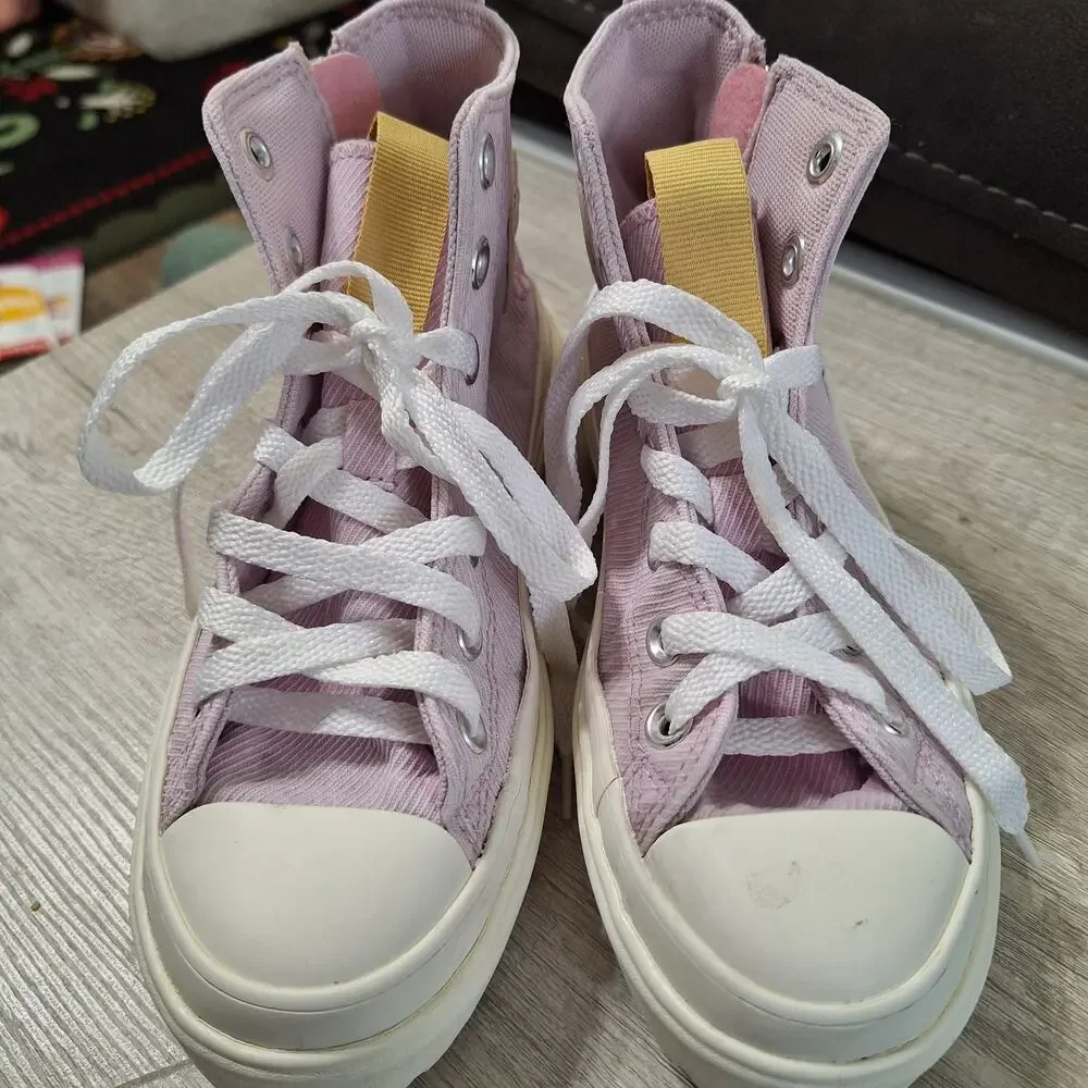 Converse Kids' 2 Chuck Taylor All Star hi-Top Sneaker girls shoes lavender